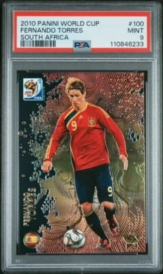 2010 Panini FIFA World Cup South Africa Fernando Torres #100 PSA 9 MINT Champion - Image 1 of 2