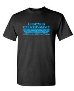 USCSS Covenant - Weyland Yutani Xenomorfo - T-shirt unisex cotone - Foto 1 di 6