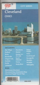 Cleveland Ohio Map Folded AAA City Series 2005-2006 Edition - Imagen 1 de 7