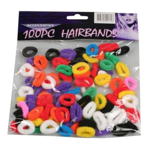lot de 100 petit mini chouchou élastique pour cheveux - Picture 1 of 1