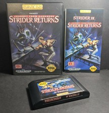 Strider Returns: Journey From Darkness (Sega Genesis, 1992) Complete NM Nice! 