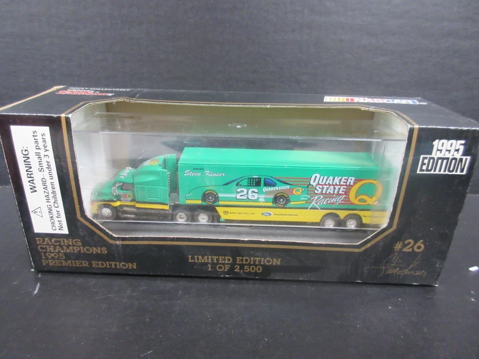 1995 Racing Champions Nascar Transporter # 26 Steve Kinser-- 1/64th scale - Image 1 of 1