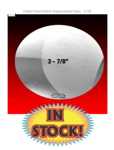 Hagan M-LENS-3.875 - Fatties Round Convex Mirror Replacement Glass - 3-7/8" - Bild 1 von 5