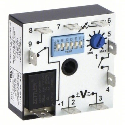 MACROMATIC Multi-Function Encapsulated Timing Relay: Surface Mounted, 12 to 125V - Image 1 of 4