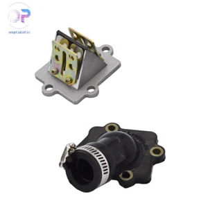 Manifold Carb Intake Pipe + Reed Valve For Yamaha 50cc Jog 50 Minarelli Scooter - Picture 1 of 8