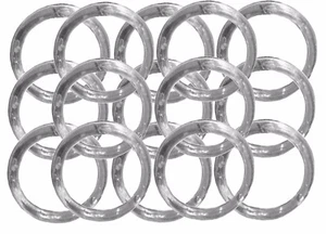144 Napkin Rings plastic acrylic 1.75" diameter- Clear - Picture 1 of 2