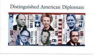 SFSTAMPS US Scott 4076 DISTINGUISHED AMERICAN DIPLOMATS S/S OF 6 STAMPS MNH 2006 - Picture 1 of 1