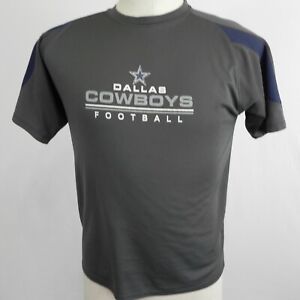 Dallas Cowboys Men's Dark Gray Short Sleeve Activewear Shirt Size Large
