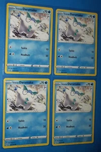 4x Galarian Darumaka 043/189 43/189 Pokemon card SWSH Darkness Ablaze common NM - Picture 1 of 1