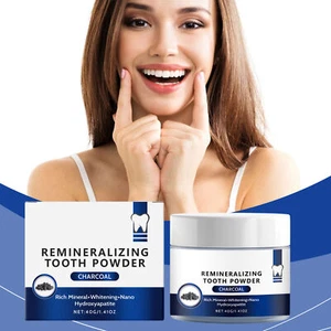 Charcoal Powder for Teeth Gentle Charcoal Teeth Whiteners Deep Cleaning right - Picture 1 of 9