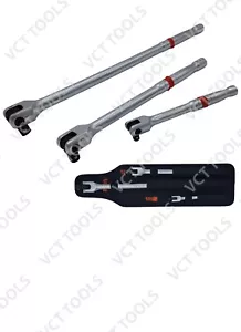 Juego de barras de interruptor VCT 3 PIEZAS 1/4' 3/8'' 1/2'' Dr barras de interruptor 6" 10" 15" de longitud - Imagen 1 de 6