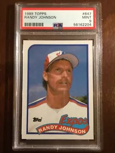 1989 Topps — Randy Johnson — ROOKIE — MINT PSA 9 - Picture 1 of 3