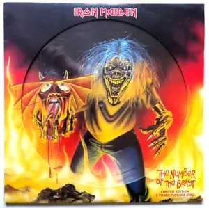 Mint/EX Iron Maiden The Number of the Beast 12" Vinyl Picture Disc EMI 2005 - Picture 1 of 4