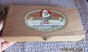 Ancienne Boite de Cigares Belges Vieil Anvers fondateur de la Firme Verellen Ltd - Imagen 1 de 8