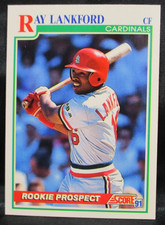 1991 Score Rookie Prospect Ray Lankford Baseball Card #731