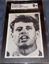 ROBERT F. KENNEDY 1968 THE STORY OF KENNEDY SGC 9 Mint Rare Vintage Card