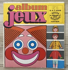 Vintage Kids Play and Drawing Book French 1971 New - Picture 1 of 6