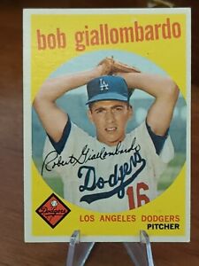 1959 Topps Bob Giallombardo #321  Dodgers. Card Is in excellent condition.