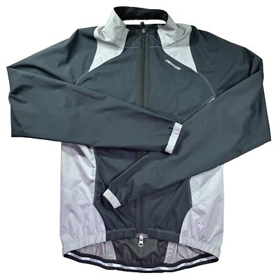 Specialized Cycling Jacket Womens Medium Pockets Vented Black Full Zip Color Blo - Image 1 of 4