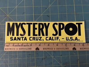 Santa Cruz California Mystery Spot Autoaufkleber Autoaufkleber 2,5 x 9,25 Neu aus altem Lagerbestand - Bild 1 von 3