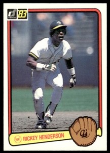 1983 Donruss Rickey Henderson Oakland Athletics #35