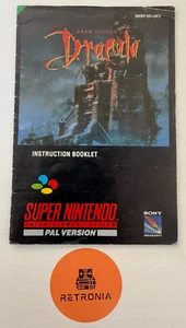 Dracula Nintendo SNES Gioco Manuale Istruzioni PAL Versione UK - Foto 1 di 3