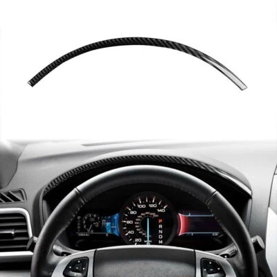 Виниловая отделочная полоска из углеродного волокна для салона приборной панели автомобиля Ford Explorer 2013-2018 годов выпуска - Изображение 1 из 4