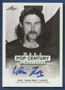 2013 Leaf Pop Century Signatures #BA-MDL Vini "Mad Dog" Lopez  !!!