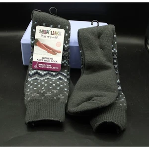 Muk Luks Damen Kniestrümpfe Cozy Up Your Life grau Größe 6-11, 2 PAAR - Bild 1 von 2
