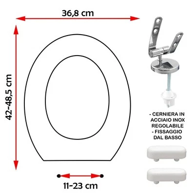 SEDILE COPRIWATER COMPATIBILE GRAVENA DERBY BIANCO - Immagine 1 di 4