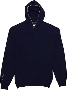 RLX Ralph Lauren Golf Navy Red 100% Cashmere Hoodie Sz 2XL - Picture 1 of 6