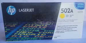 HP Toner 502A, Yellow Q6472A for HP Color LaserJet 3600 Series -NEW SEALED Ink - Picture 1 of 6