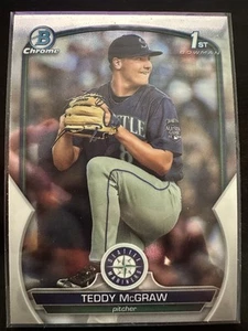 Teddy McGraw 2023 Bowman Draft Chrome Baseball #BDC-73 Seattle Mariners - Picture 1 of 2