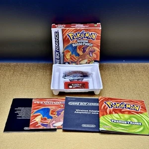 POKéMON VERSIONE ROSSO FUOCO GIOCO GAME BOY ADVANCE GBA SUPER COMPLETO ITALIANO - Foto 1 di 8