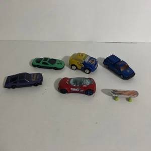 Lot Of 5 Toy Car Variations And Toy Mini Skate Board - Picture 1 of 14