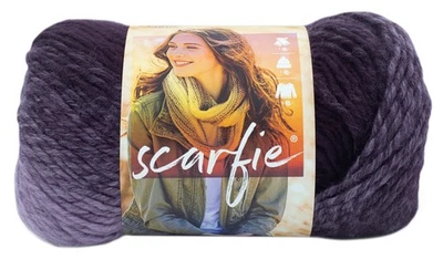 Lion Brand Scarfie Yarn-Eggplant/Lilac - Image 1 of 3