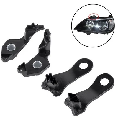 FOR 5 SERIES E60 E61 HEADLIGHT BRACKET 63126941478(Left) 2 Pairs Black - Image 1 of 4