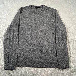 Suéter Theory Valles Hombres XL Carbón Cachemira Tejido Acanalado Pullover Invierno - Imagen 1 de 8