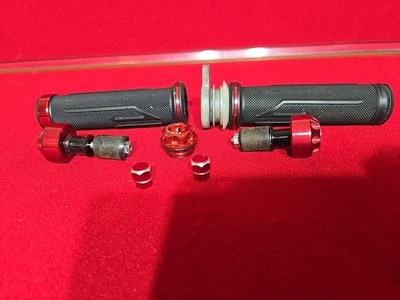 2002 Ducati Monster 620 Handlebar Grips Bar Ends Oil Inlet Cap Valvestems - Image 1 of 4