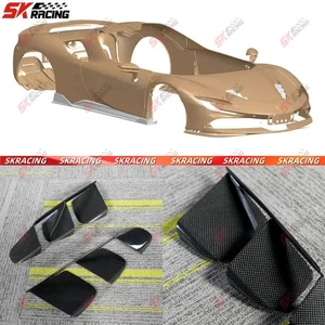 Forged/Plain/Twill Weave Carbon Fiber Front Hood Air Vent Trim For Ferrari SF90 - Bild 1 von 14