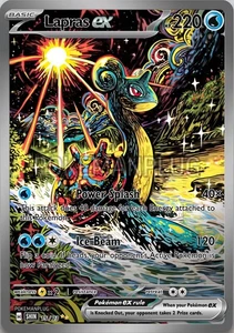 Lapras Non Holo Pokemon Card VMAX EX GX ACG V Star custom - Picture 1 of 3