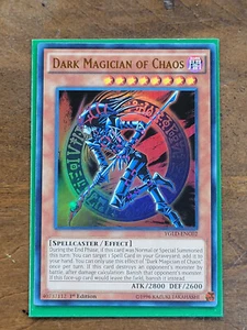Yugioh! Dark Magician of Chaos - YGLD-ENC02 Ultra Rare - NM - Never Played - Picture 1 of 5