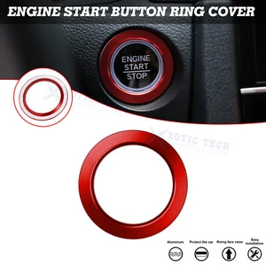 Red Engine Start Push Button Ring Surround Trim For Honda Civic Accord 10th Gen - Bild 1 von 12