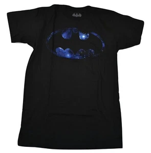 Batman Mens Galaxy Space Fill Logo Black Shirt New XS, S, M, L - Picture 1 of 6