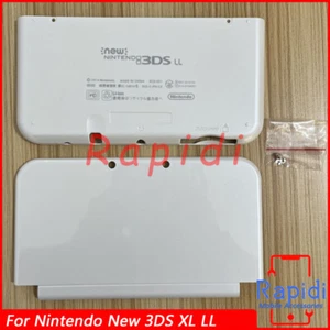 Replacement For Nintendo New 3DS XL LL White Top&Bottom Housing Shell Cover Case - Picture 1 of 3