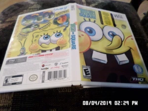 SpongeBob's Truth Or Square = COMPLETE w/ Case & Manual (Nintendo Wii) - Picture 1 of 2