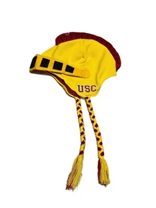 USC Trojans Cappello Berretto in Maglia con Trecce Casco Trojan Zoo Zatz - Foto 1 di 7
