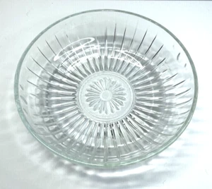 Vintage EO Brody Co Clear Glass Sculpted Bowl, 8” - Picture 1 of 4