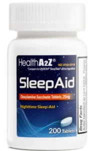 Sleeptabs, Sleep-Aid notturno, Doxylamine Succinato, 200 compresse spedizione veloce - Foto 1 di 5