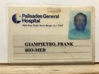 Expired 1990S Palisades General Hospital North Bergen Nj Id Badge Vtg